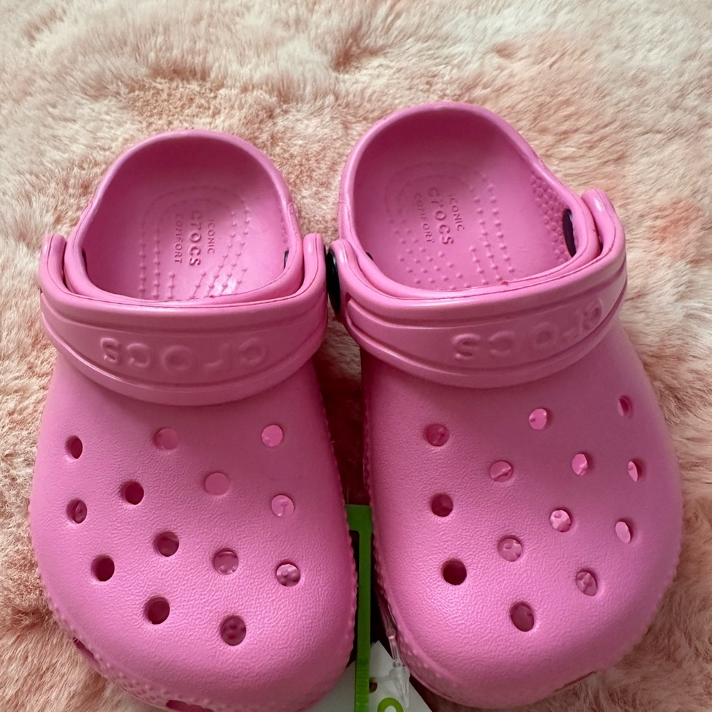 CROCS Pink Sandals with Signature Ventilation